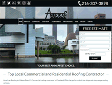 Tablet Screenshot of americanroofing.com