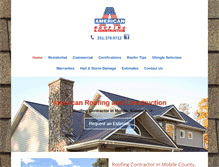 Tablet Screenshot of americanroofing.biz